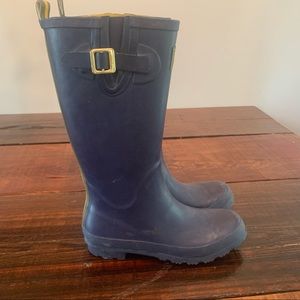 Joules Tall Navy Wellington Rain Boots